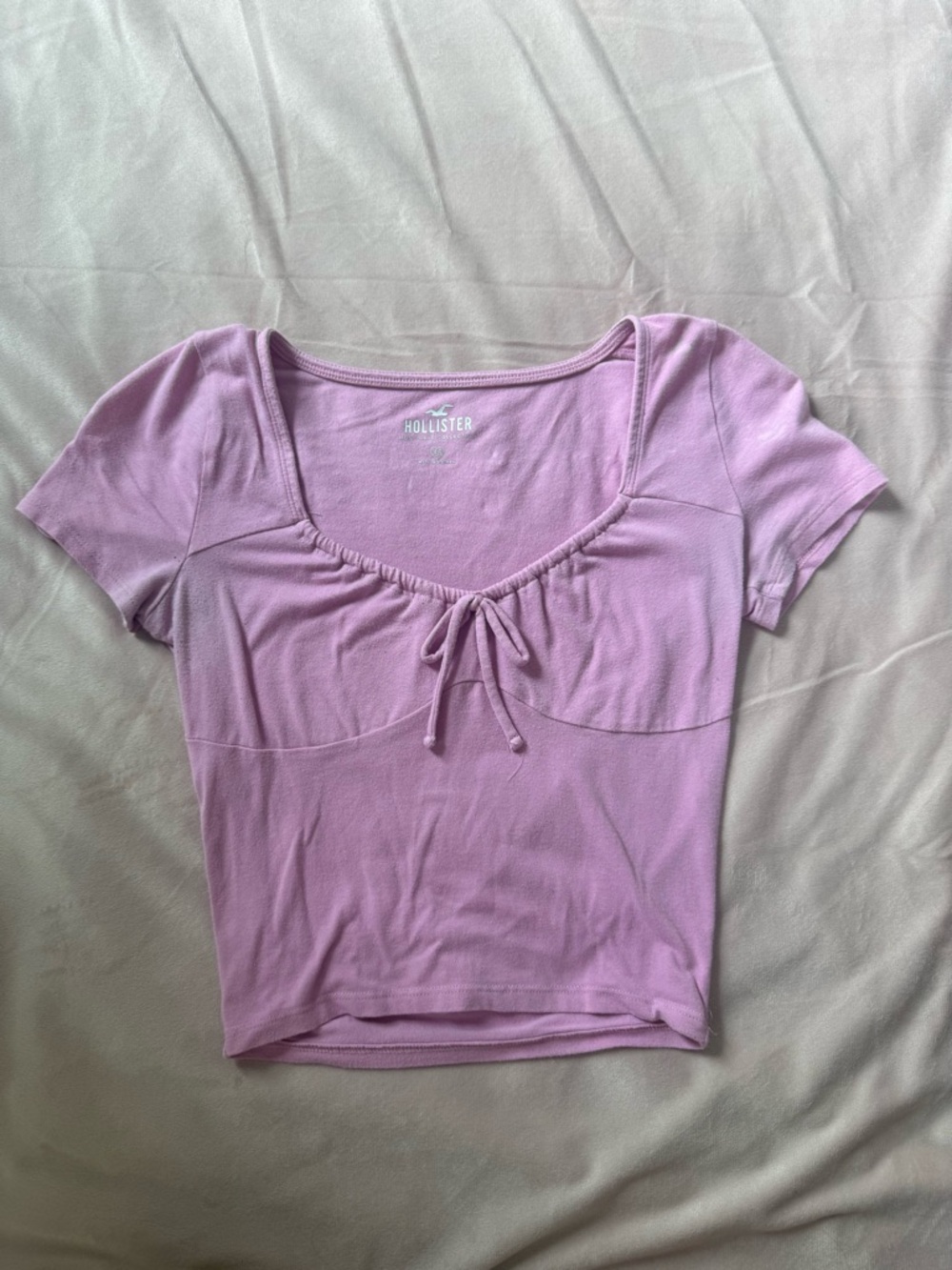 Pink Hollister baby tee